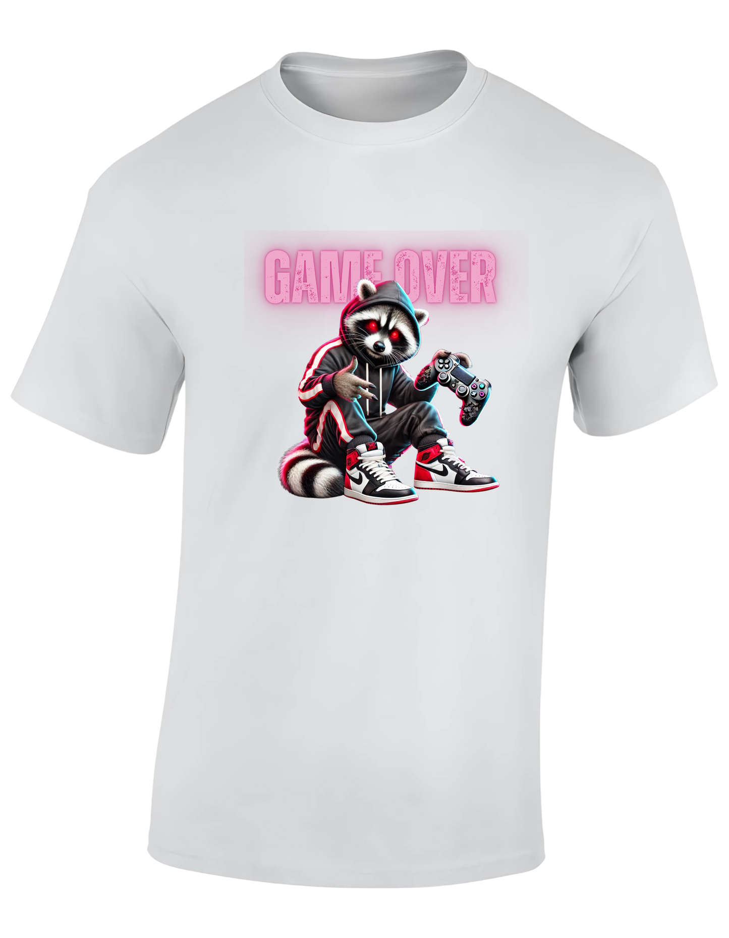 T-shirt - Game over pink