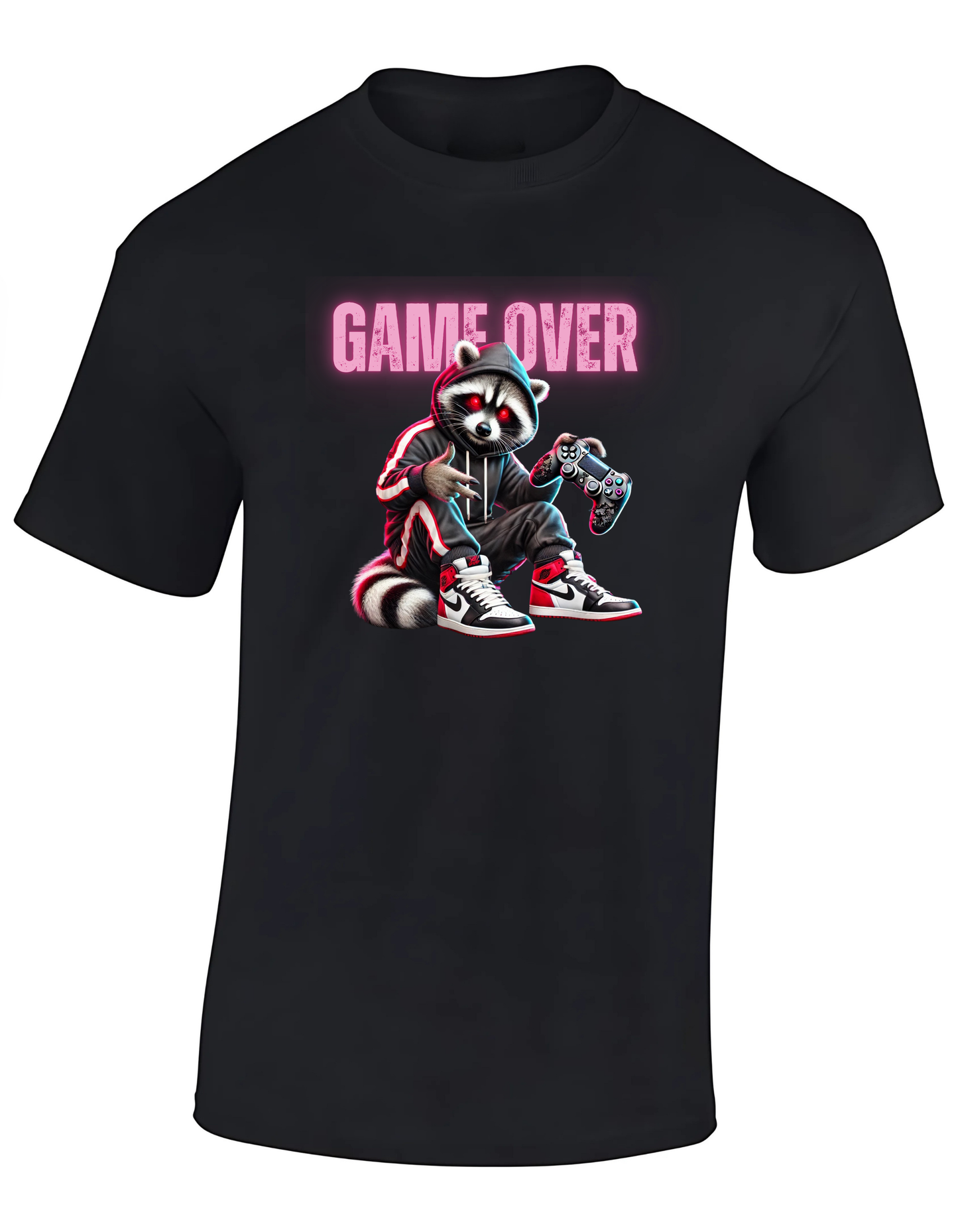 T-shirt - Game over pink