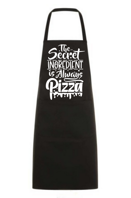 Köksförkläden- The secret ingedient is always pizza
