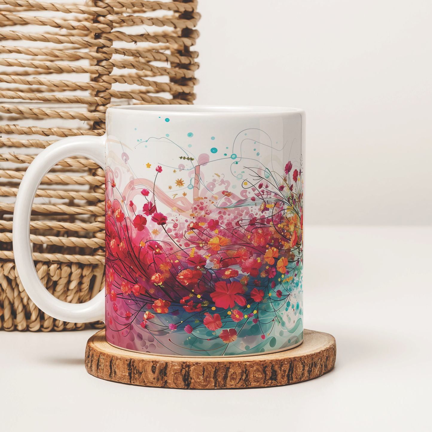 Mug - Colorful floral