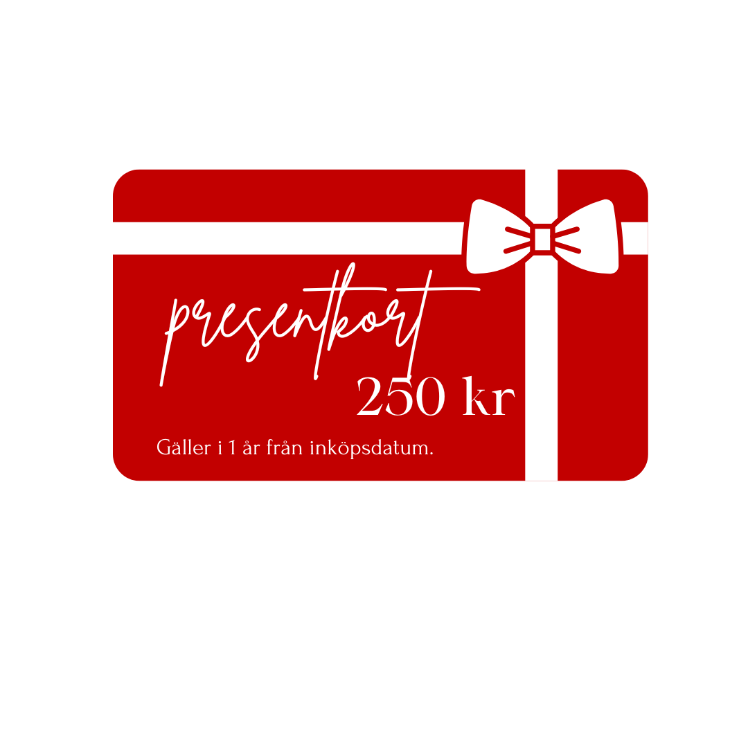 Presentkort - Vit
