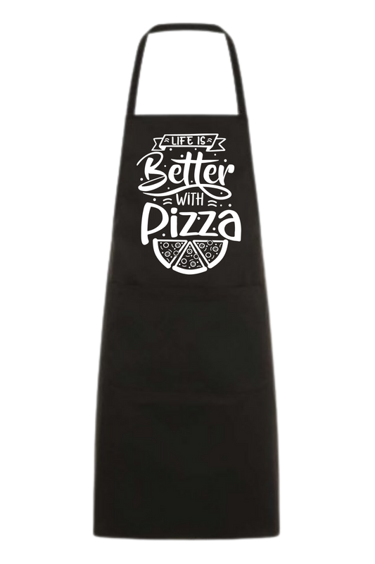 Köksförkläden- Life is better with pizza