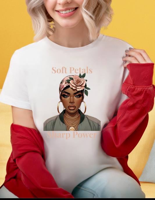 T-shirt - Soft petals, sharp power