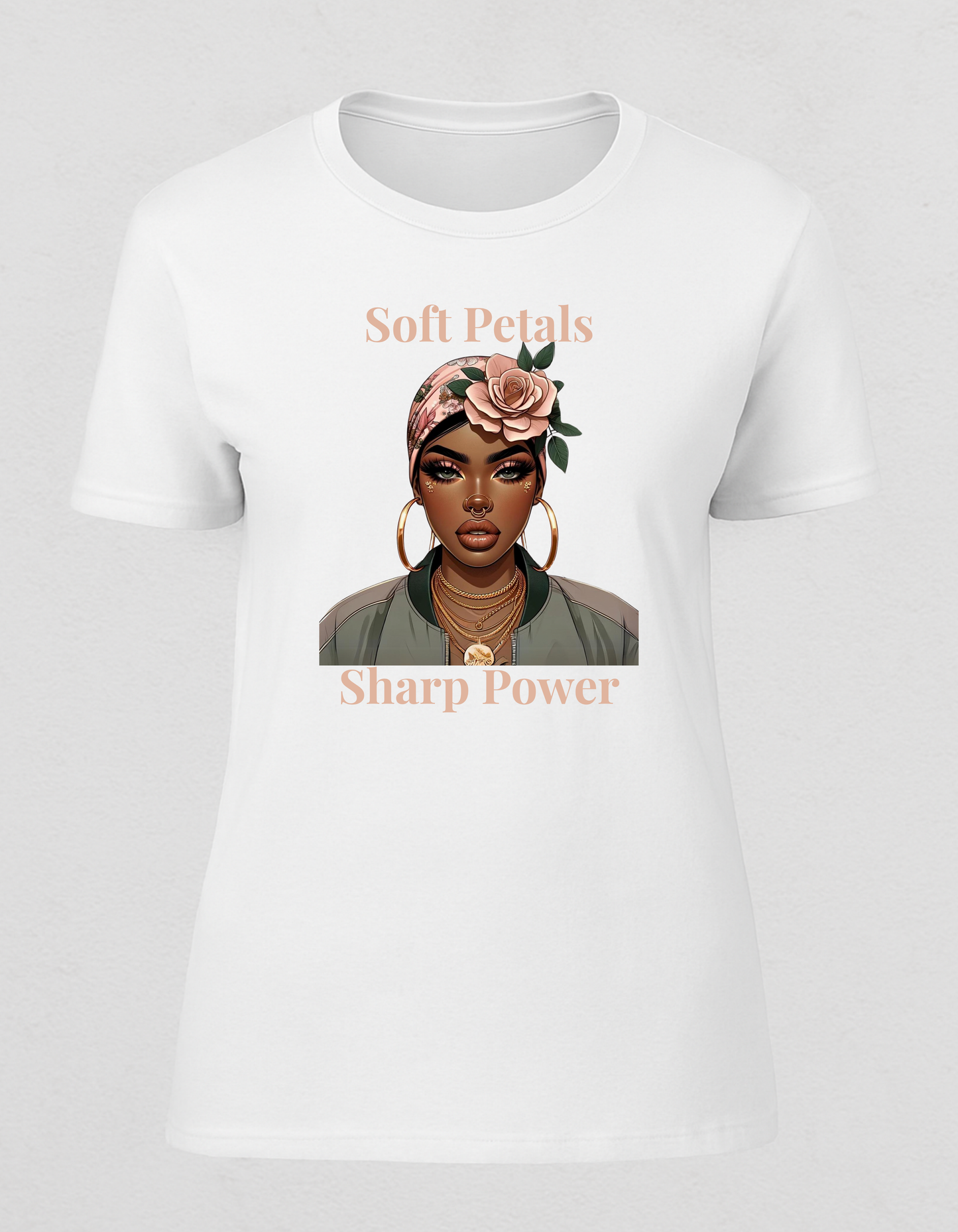 T-shirt - Soft petals, sharp power