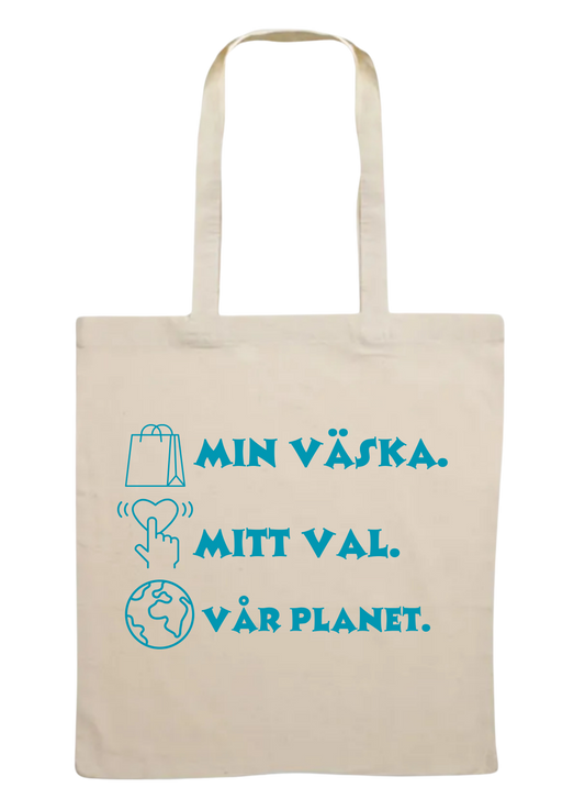 Tygkasse- Min Väska, Mitt Val, Vår Planet