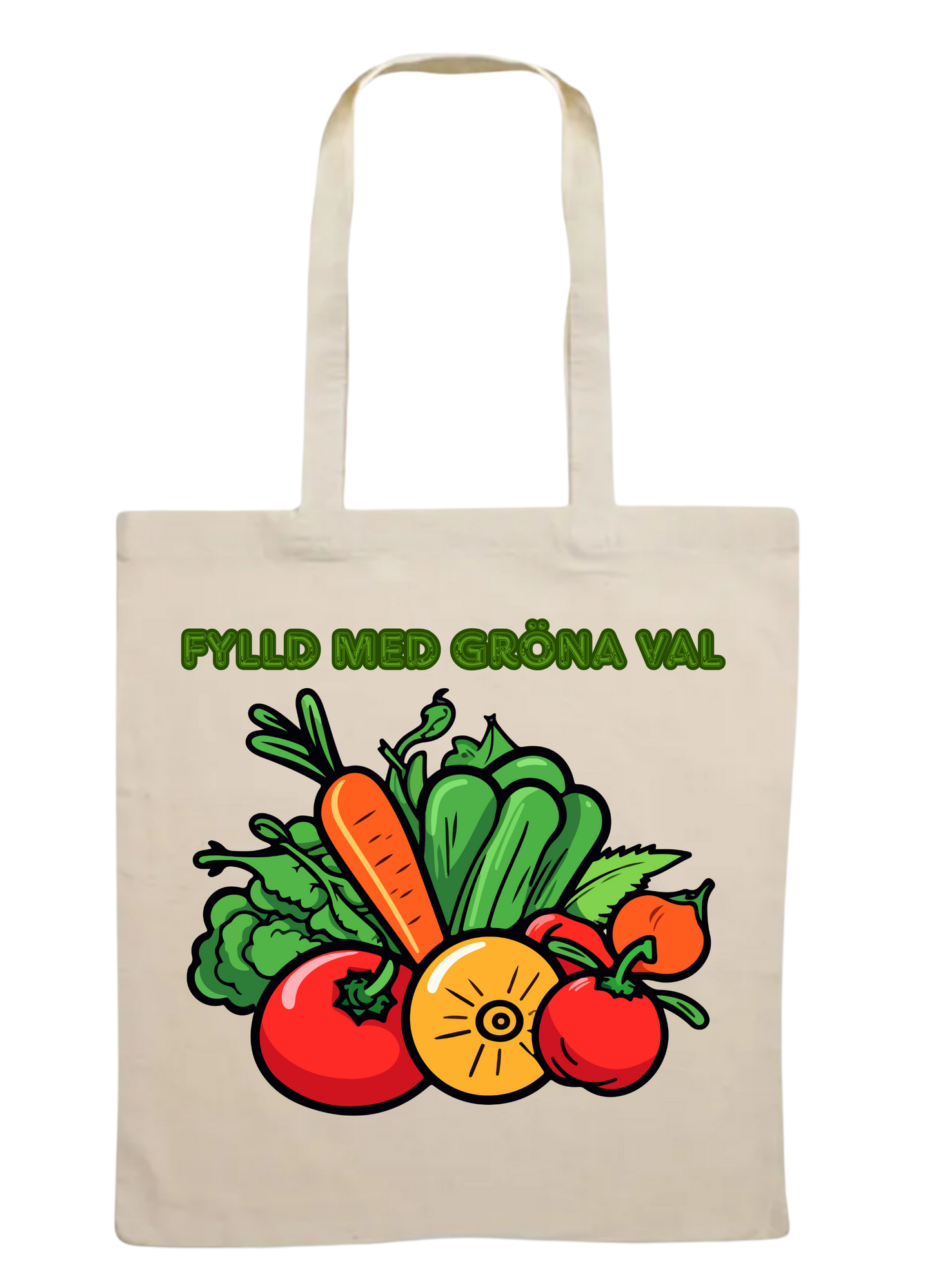 Tygkasse- Fylls med gröna val