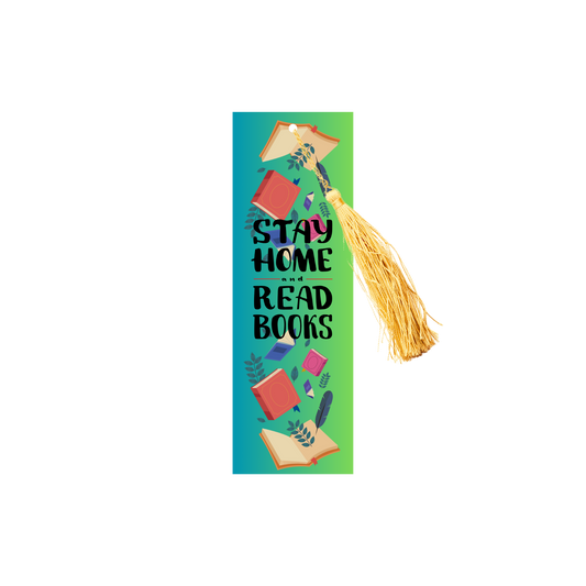 Bookmark - Stay home & read books