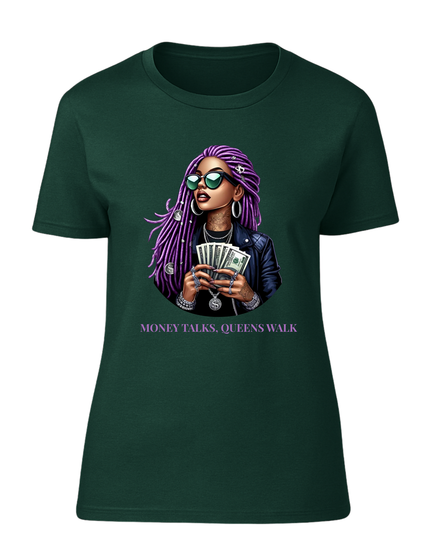 T-shirt - Money talks, queens walk