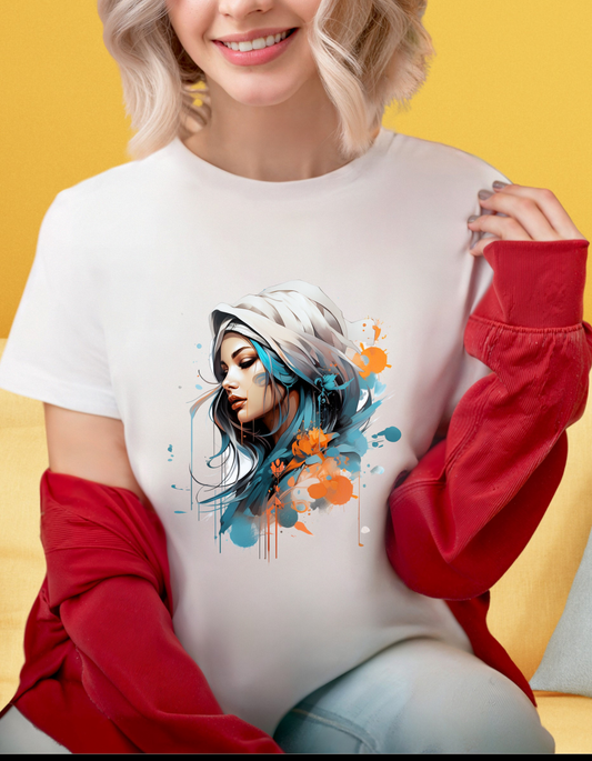 T-shirt - Colourful girl