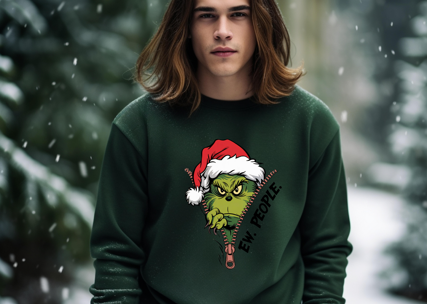 Sweatshirt - Grinchmas - Ew People Edition