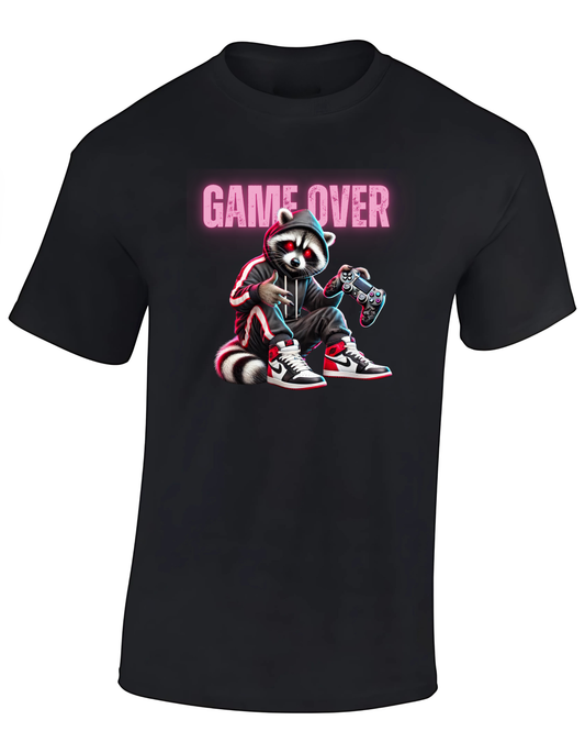 T-shirt - Game over pink