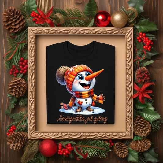 T-shirt - Snögubbe på gång