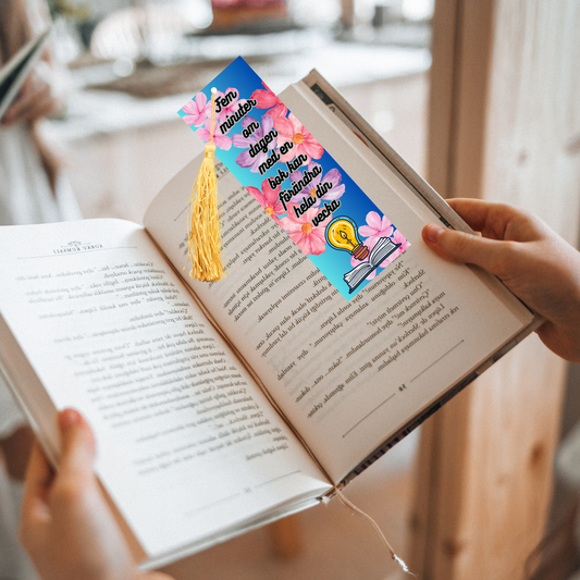 Bookmark - 5 minuter om dagen med en bok...
