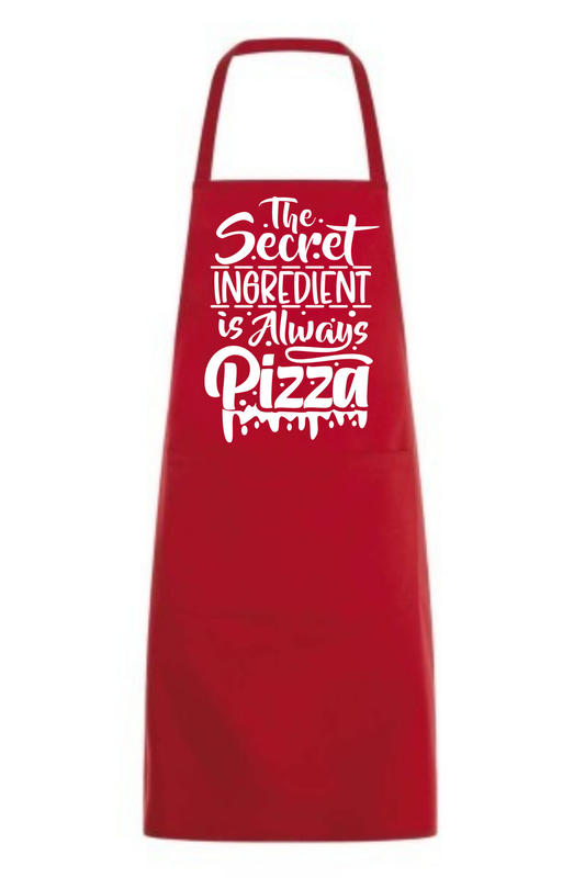 Köksförkläden- The secret ingedient is always pizza