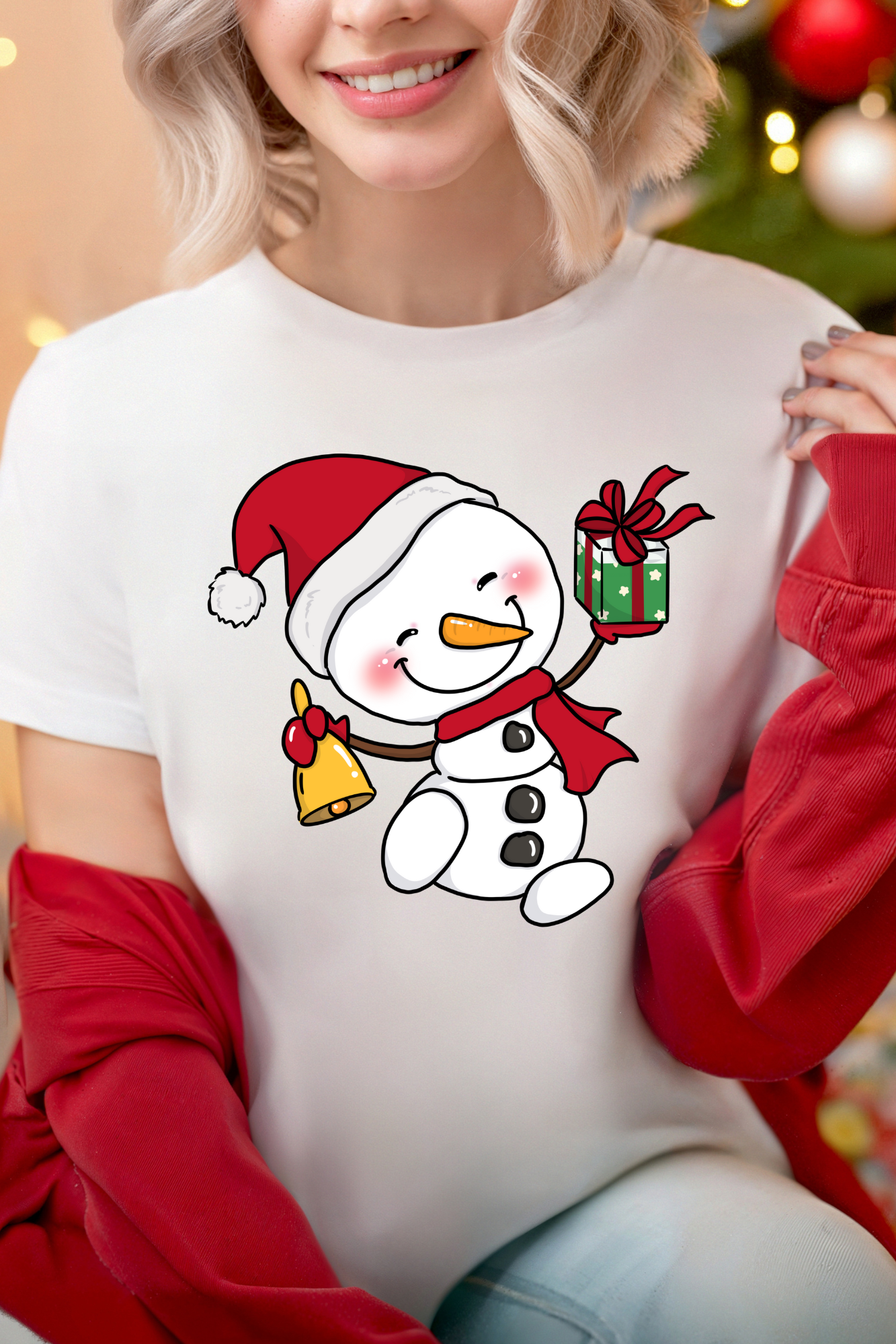 T-shirt -  Snowman