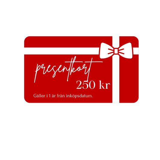 Presentkort - Vit