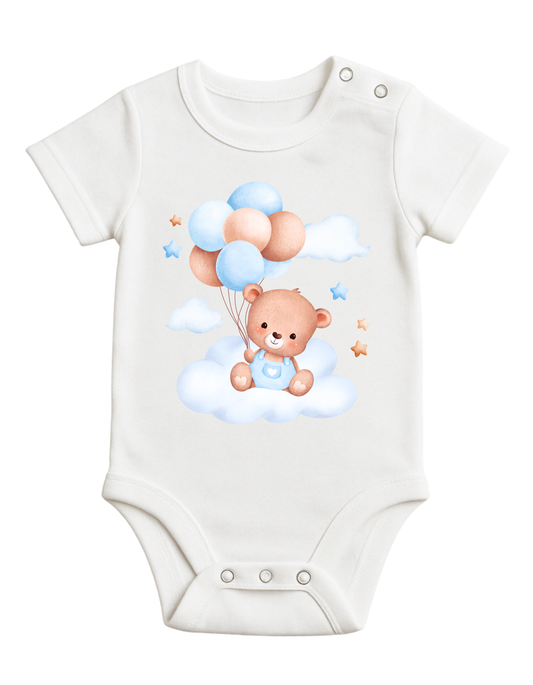 Babybody -  Bear & Balloons, blue