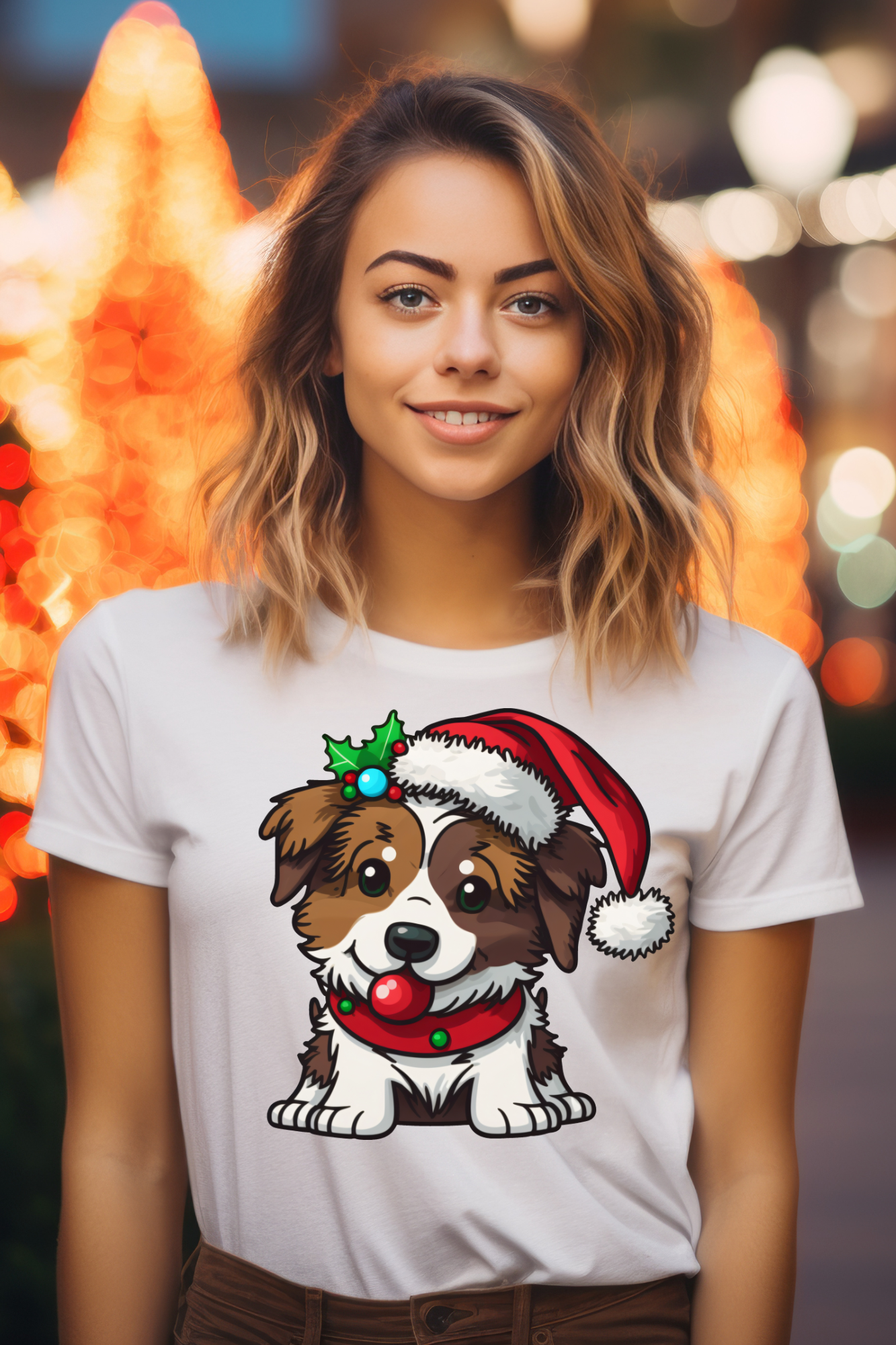 T-shirt -  Christmas Dog