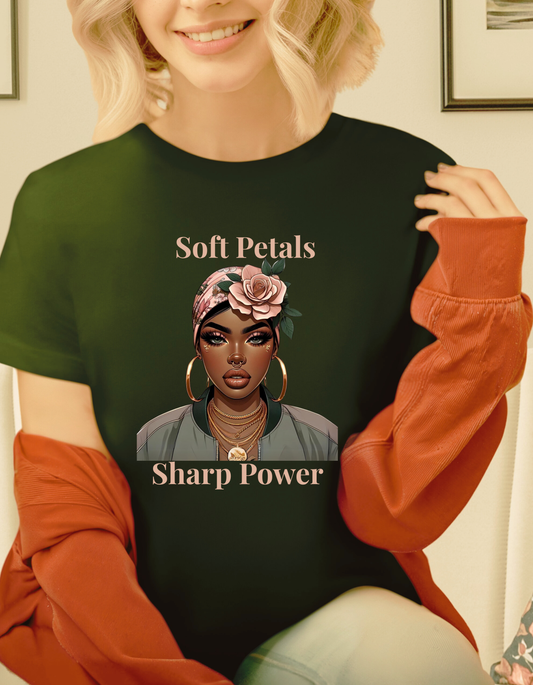 T-shirt - Soft petals, sharp power