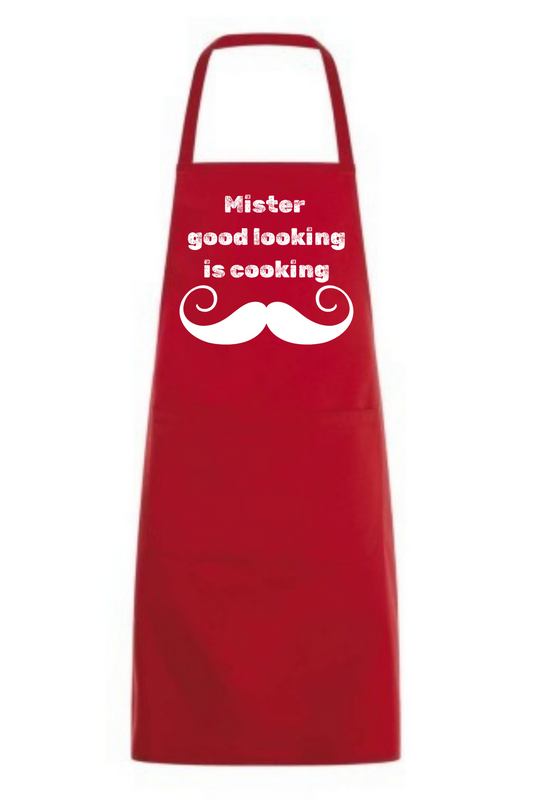 Köksförkläden- Mister good looking is cooking