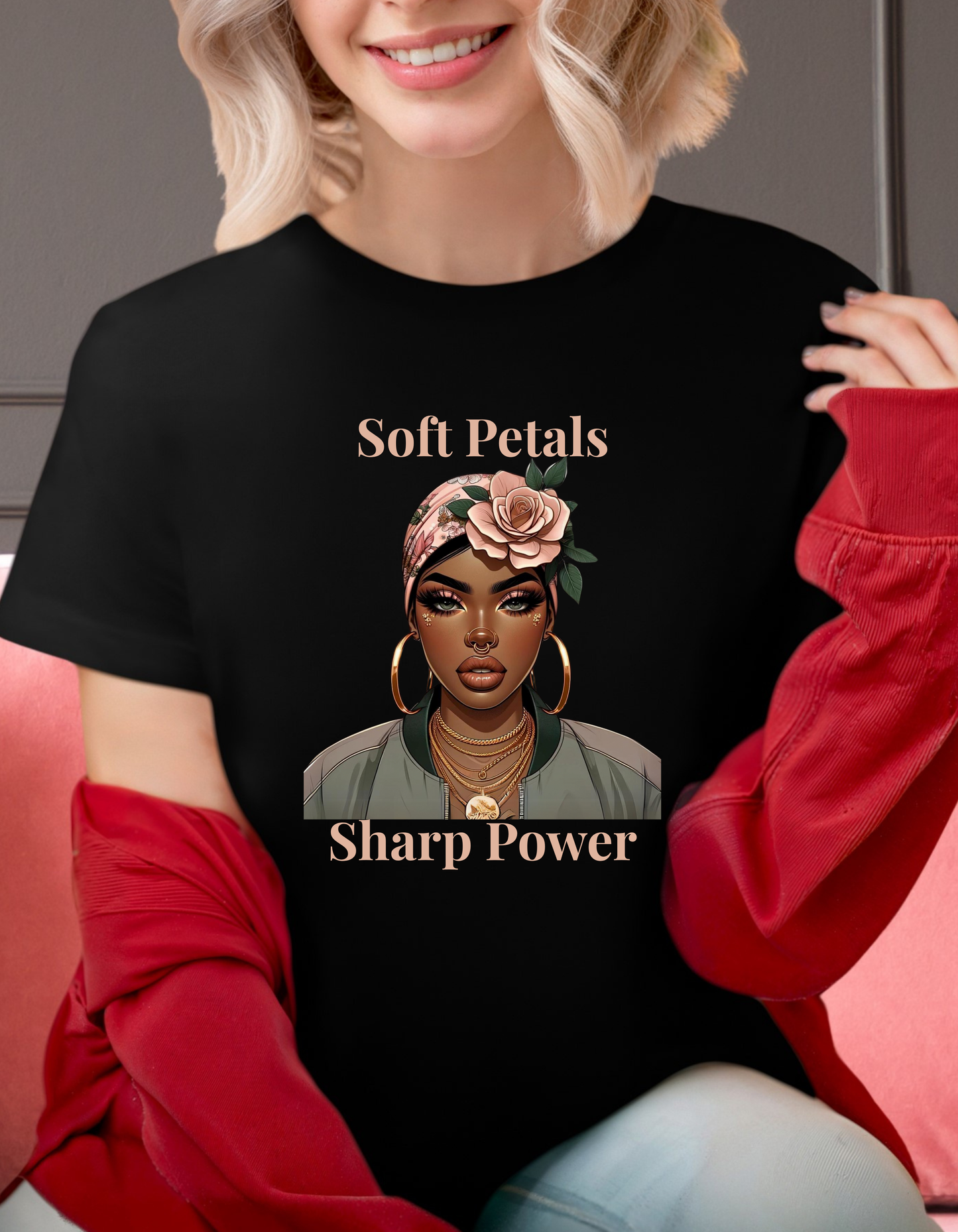 T-shirt - Soft petals, sharp power
