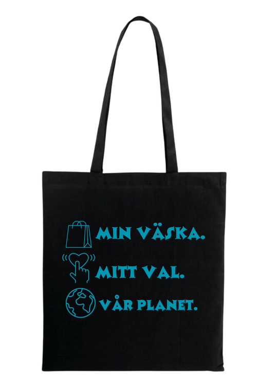 Tygkasse- Min Väska, Mitt Val, Vår Planet