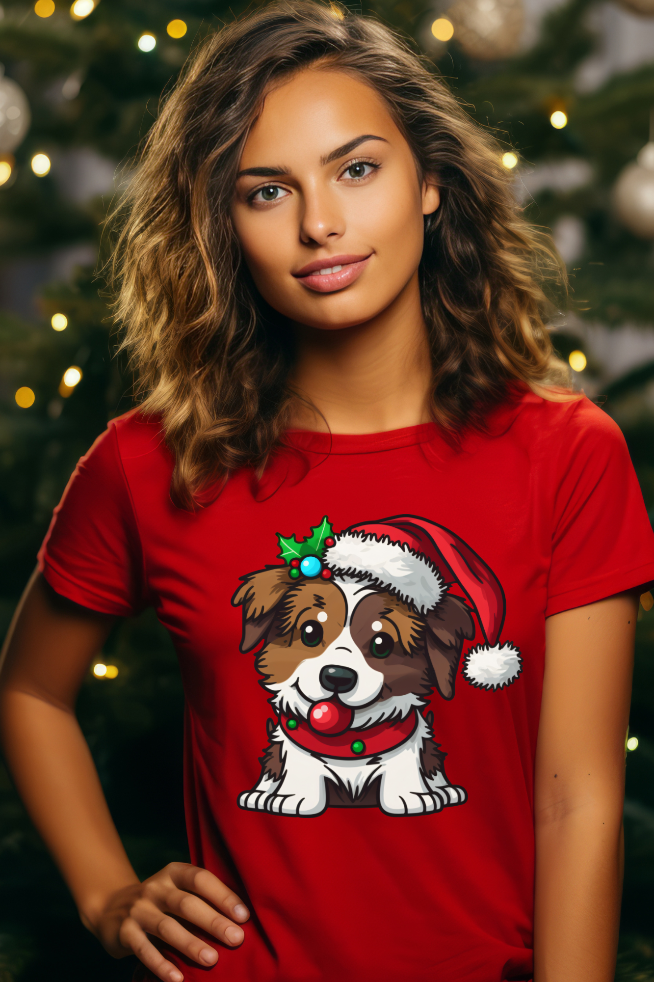 T-shirt -  Christmas Dog
