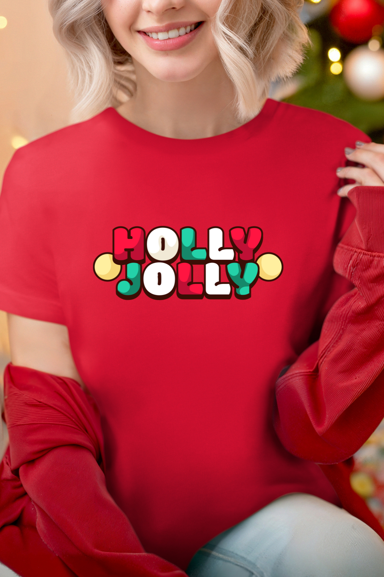 T-shirt - Holly Jolly