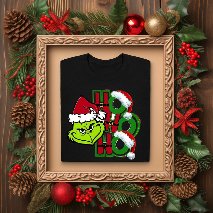 T-shirt - Ho Ho Ho grinch