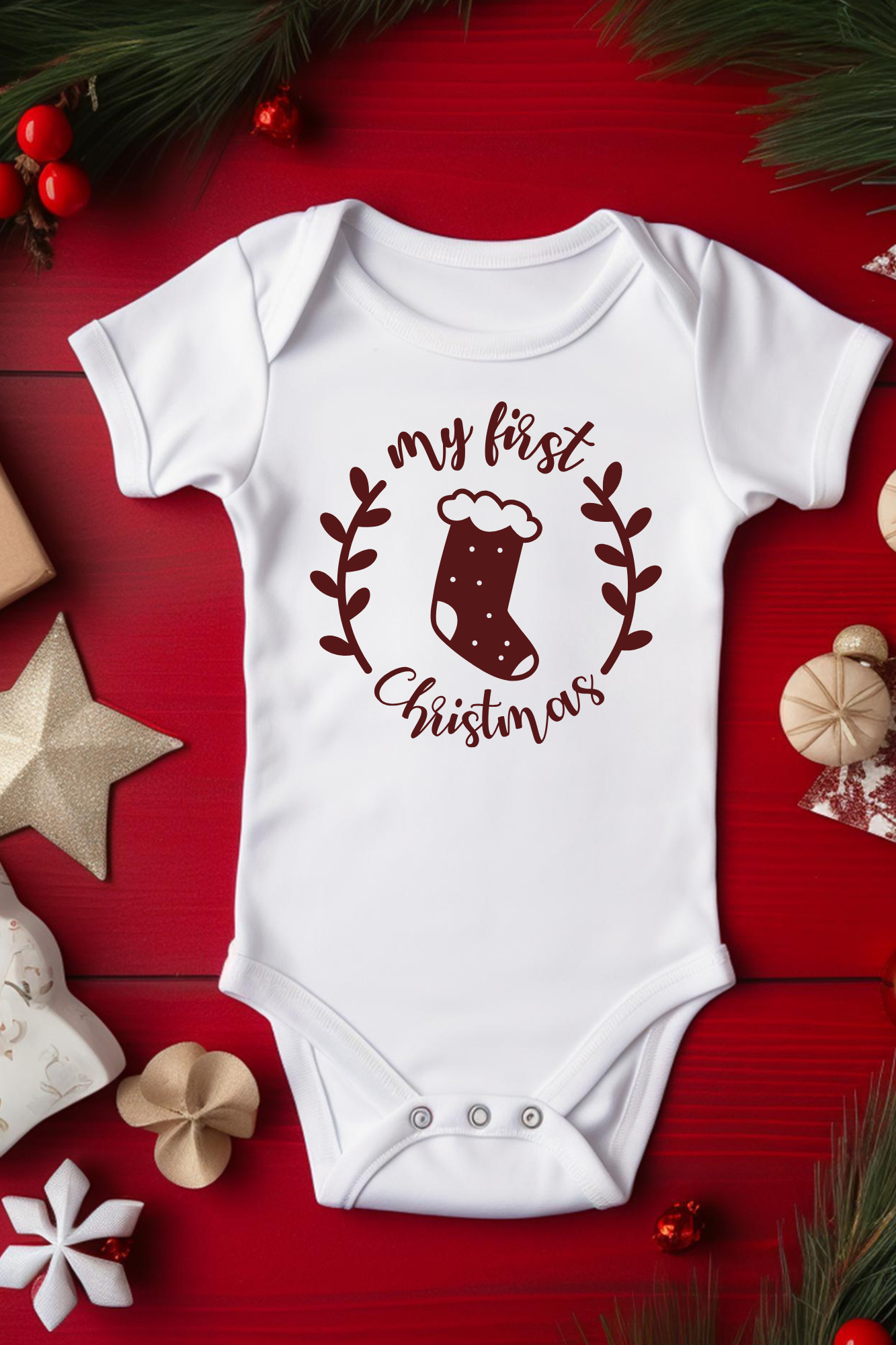 Babybody -  First Christmas Stocking Logo
