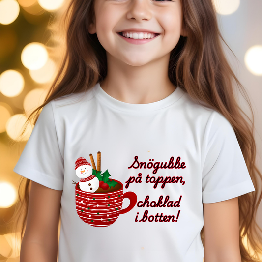 T-shirt - Snögubbe på toppen