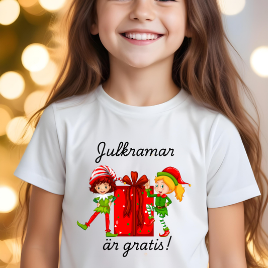 T-shirt - Julkramar är gratis!