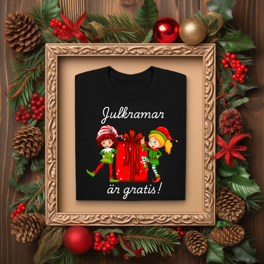 T-shirt - Julkramar är gratis!