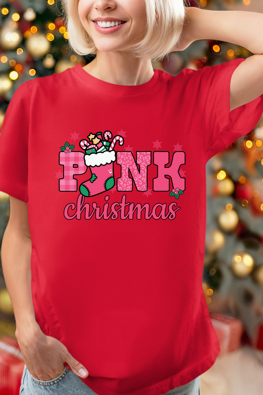 T-shirt - Pink Christmas