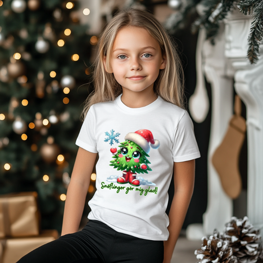 T-shirt - Snöflingor gör mig glad!