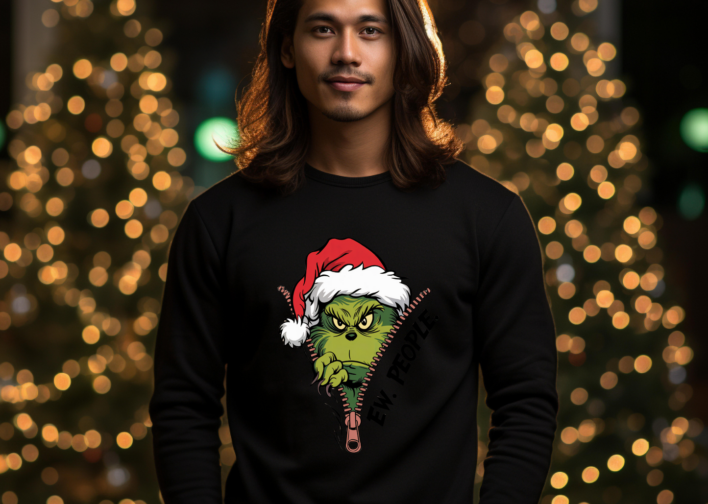 Sweatshirt - Grinchmas - Ew People Edition
