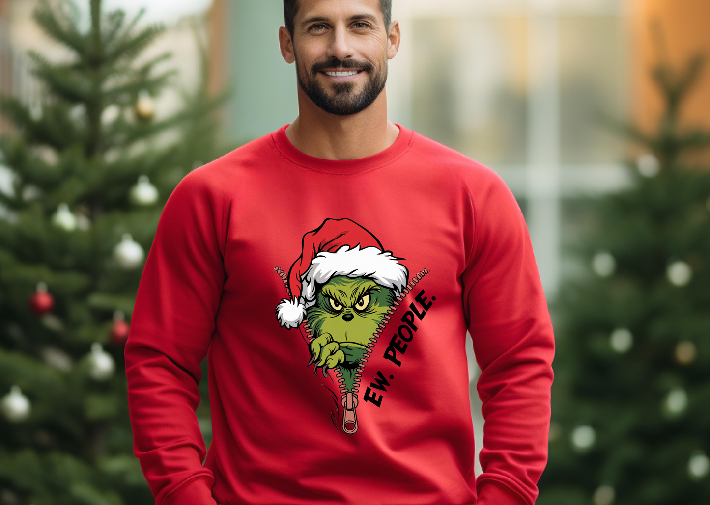 Sweatshirt - Grinchmas - Ew People Edition