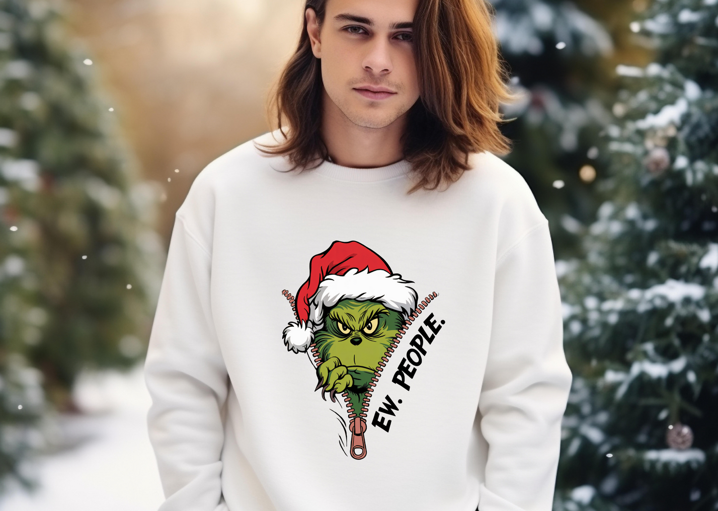 Sweatshirt - Grinchmas - Ew People Edition